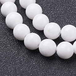 Natur Mashan Jade runde Perlen Stränge&nbsp;G-D263-6mm-XS01