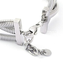 Bracelet en acier inoxydable 304 pour femme&nbsp;BJEW-U009-04P-02