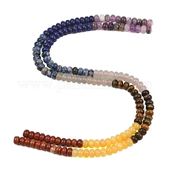 Fili di perle naturali di giada bianca&nbsp;G-NH0006-A14-01