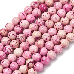 Brins de perles de marbre teintées naturelles&nbsp;G-P593-6mm-05