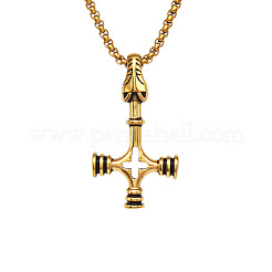 Collana vintage da uomo con ciondolo a forma di lupo&nbsp;WG40DB5-02