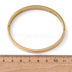 Armreifen aus Edelstahl 304 mit mikropavé-gefassten&nbsp;BJEW-B161-01G