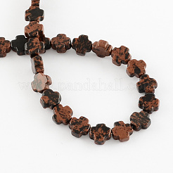 Mahagoni Obsidian Natursteinperlen Stränge&nbsp;G-R182-14