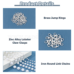Kits de collares y pulseras de cadena para hacer uno mismo&nbsp;DIY-HS0002-43PS