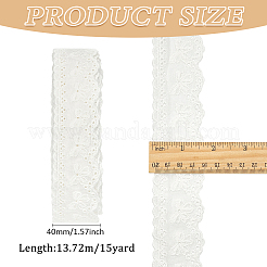 Rubans en dentelle avec nœud papillon brodé en coton&nbsp;OCOR-WH0045-35A