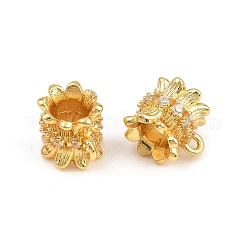Micro pavé di ottone chiaro tubi in zirconia cubica&nbsp;CU-CBA6A75-23G