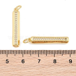 Pendenti in zirconi cubici trasparenti in micro pavè di ottone&nbsp;CU-CBA7E9C-07G