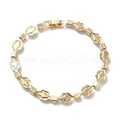Rackplattierung Eisenlippe & quadratisches Gliederkettenarmband&nbsp;BJEW-I300-07G