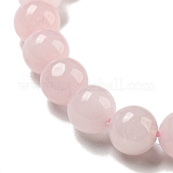 8.5 mm runde Stretch-Armbänder aus natürlichen Rosenquarzperlen&nbsp;BJEW-C074-01L