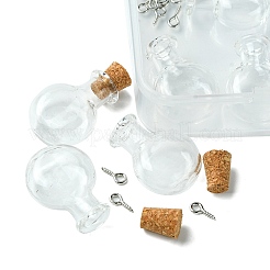 6 Stück klare Mini-Glasflaschen mit hohem Borosilikatgehalt&nbsp;AJEW-FS0001-09A