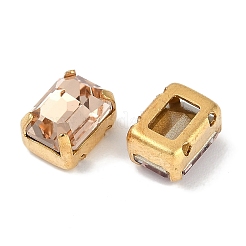 Strass in vetro ottone da cucire su strass&nbsp;RGLA-B004-04A-G