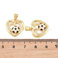 Pendenti in zirconi cubici trasparenti in micro pavè di ottone&nbsp;CU-CBA7E9C-11C-G