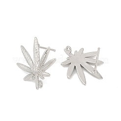 Accessoires de clous d'oreilles en laiton&nbsp;KK-Z099-04P-01