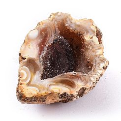 Décorations d'affichage d'agate druzy en agate géode naturelle&nbsp;DJEW-I014-01A
