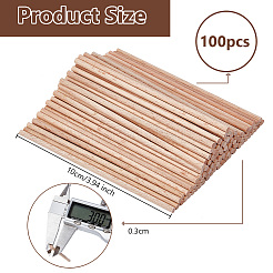 Bâtonnets en bois&nbsp;WOOD-WH0125-11A