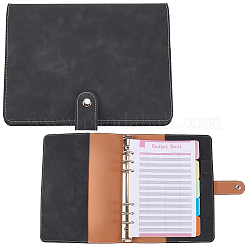 Couvertures de classeur en cuir PU&nbsp;AJEW-WH20018-298C