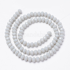 Chapelets de perles en verre opaque de couleur unie&nbsp;EGLA-A034-P2mm-D15