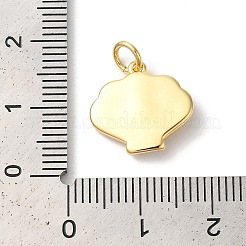 Pendentifs en laiton émaillé de placage de crémaillère&nbsp;KK-Z056-35G-03