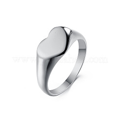 Herz 304 Edelstahl Fingerringe für Frauen&nbsp;FS-WGDCCF4-14