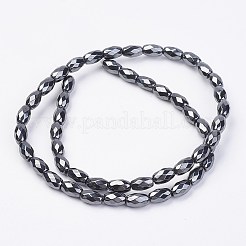 Non magnetici perle ematite sintetico fili&nbsp;G-F396-13-5x8mm