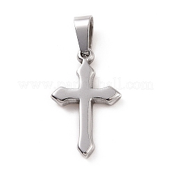 Pendentifs en acier inoxydable 201 avec revêtement sous vide PVD anti-ternissement&nbsp;STAS-A073-10P