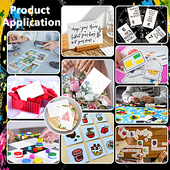 Quadratische leere Grußkarten aus Papier&nbsp;DIY-NB0015-57A