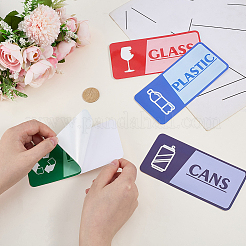 2 sachet d'étiquettes autocollantes rectangulaires pour guidage&nbsp;AJEW-SP0006-19