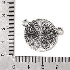 Flache runde Cabochon-Fassungen für Verbindungsstücke aus Legierung&nbsp;FIND-NH0001-18AS