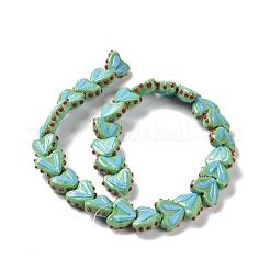 Brins de perles au chalumeau faites à la main coeur&nbsp;LAMP-G150-01G