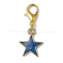 Decorazioni pendenti in smalto in lega di stelle&nbsp;HJEW-JM01070