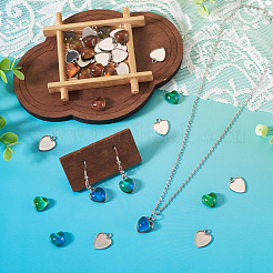 20 Stück Cabochon-Fassung aus Edelstahl 304 für Modeschmuck&nbsp;STAS-TA0006-23