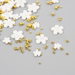 Chiodo cabochon di plastica fiore&nbsp;X-MRMJ-I001-03D