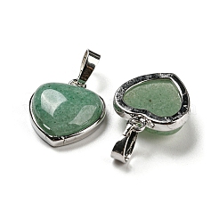 Pendentifs en aventurine vert naturel&nbsp;G-I358-A23