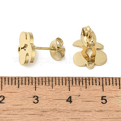 Placcatura ionica (ip) 304 acciaio inossidabile orecchini a perno&nbsp;STAS-I206-15G