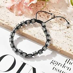 Verstellbare Armbänder aus natürlichen und synthetischen Edelsteinen und nicht magnetischen&nbsp;BJEW-Z090-01