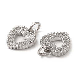 Pendentifs en zircone cubique micro-pavés en laiton écologiques&nbsp;KK-M246-21P