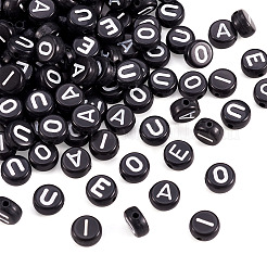 500 Stück 5 Stil undurchsichtige Acrylperlen&nbsp;SACR-TA0001-16