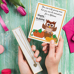 Eule & Herbstkürbis Stanzschablonen aus Kohlenstoffstahl&nbsp;DIY-WH0309-2182