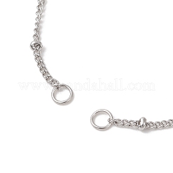 Fabricación de pulseras deslizantes con cadena de satélite de acero inoxidable 304&nbsp;AJEW-JB01554-01