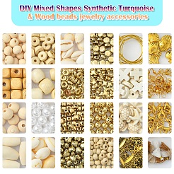 DIY-Sets zur Herstellung von Armbändern aus synthetischem Türkis&nbsp;DIY-FS0007-67