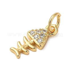Micro Pave Bijoux de zircone cubique en laiton de placage en râtelier&nbsp;KK-P279-08G