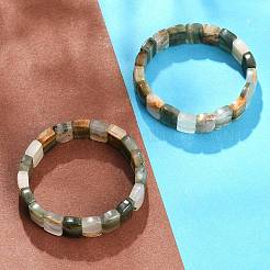 Braccialetti elastici con perline di quarzo rutilato naturale per donne e uomini&nbsp;BJEW-M049-18B