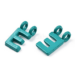 Placage de crémaillère en alliage peint par pulvérisation Pendentifs à 2 boucle&nbsp;PALLOY-N176-01E