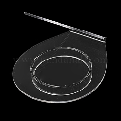Einzelne Armband- und Armreif-Präsentationsständer aus transparentem Acryl mit schräger Rückseite&nbsp;BDIS-C003-01C