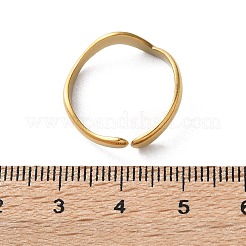 Bagues de manchette ouvertes en acier inoxydable 304 pour femmes&nbsp;STAS-D085-08G