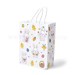 Bolsos de papel kraft rectangulares para Pascua&nbsp;CARB-U002-01C