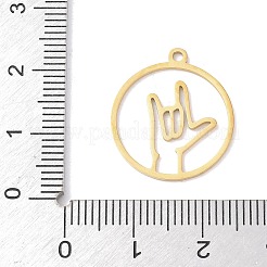 Pendentifs en acier inoxydable 304&nbsp;STAS-Z131-01B-G