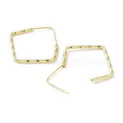 925 orecchini a cerchio con rombi strutturati in argento sterling&nbsp;EJEW-K258-05G