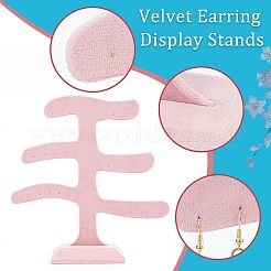 Espositori per orecchini in velluto&nbsp;EDIS-WH0016-014