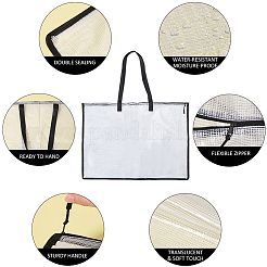 Transparente Dokumententasche aus PVC&nbsp;AJEW-WH0561-03